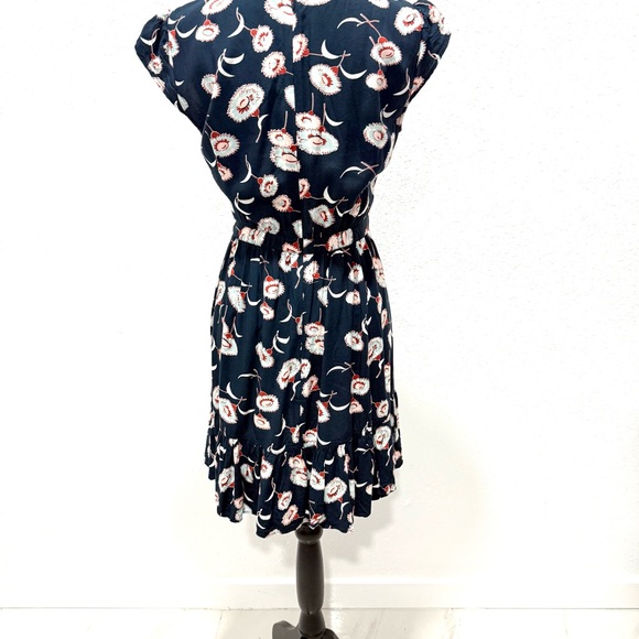 J. Crew Mercantile Floral Faux Wrap Mini Dress 2 - Picture 14 of 15